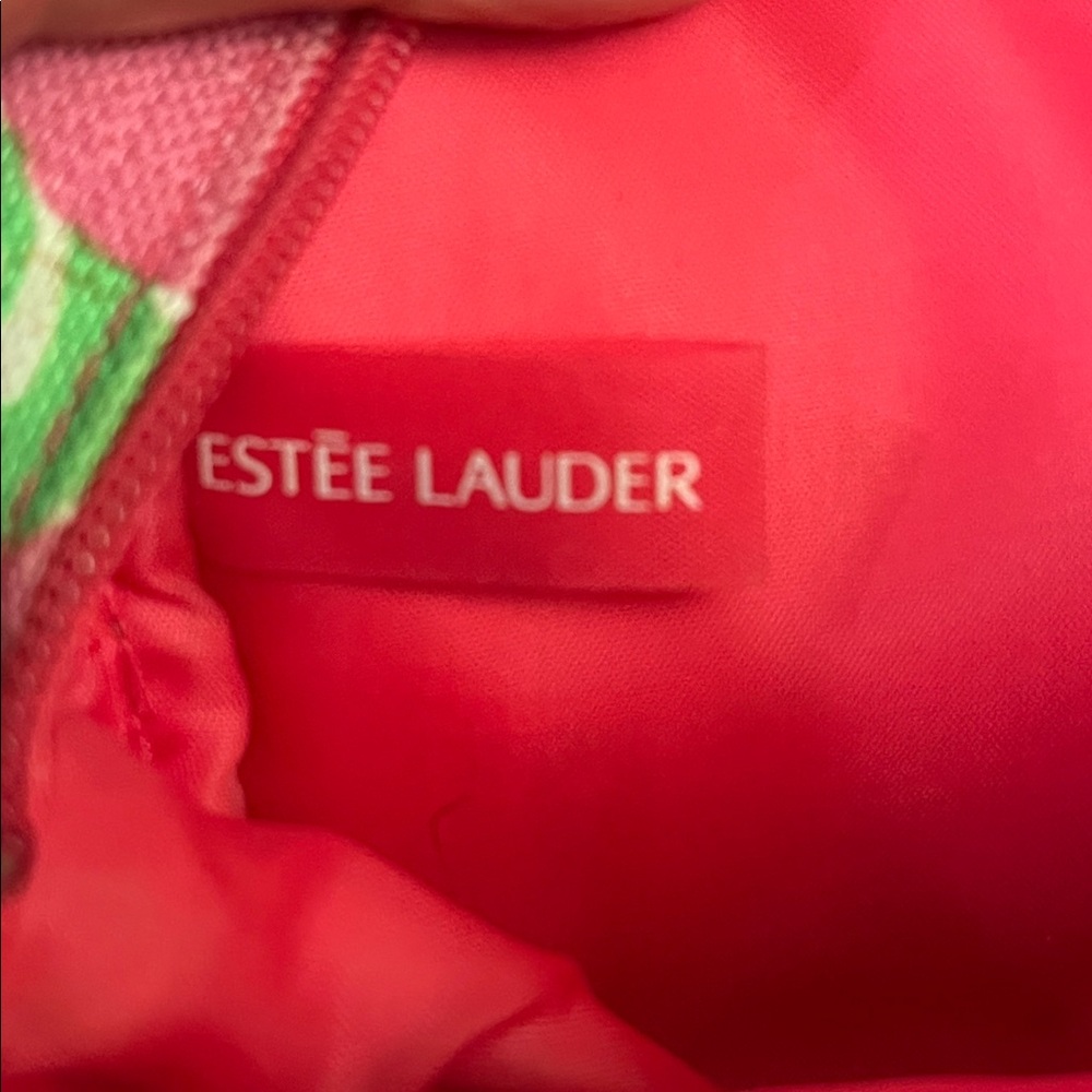 Lilly Pulitzer x Estee Lauder Floral Zip Around Cosmetic Makeup Bag Gold Trim - Picture 6 of 7